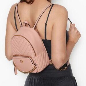BNWT  VICTORIA"S SECRET MINI SMALL BACKPACK BAG PURSE PINK SOLD OUT